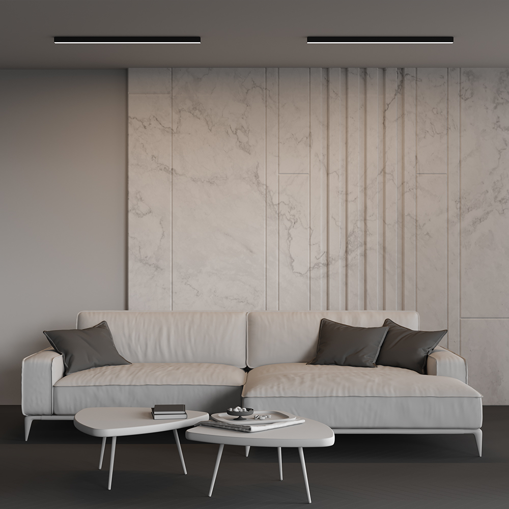 Линейный накладной светильник Maytoni Technical 4000K 35x35 (Черный, 1 м) LL311012