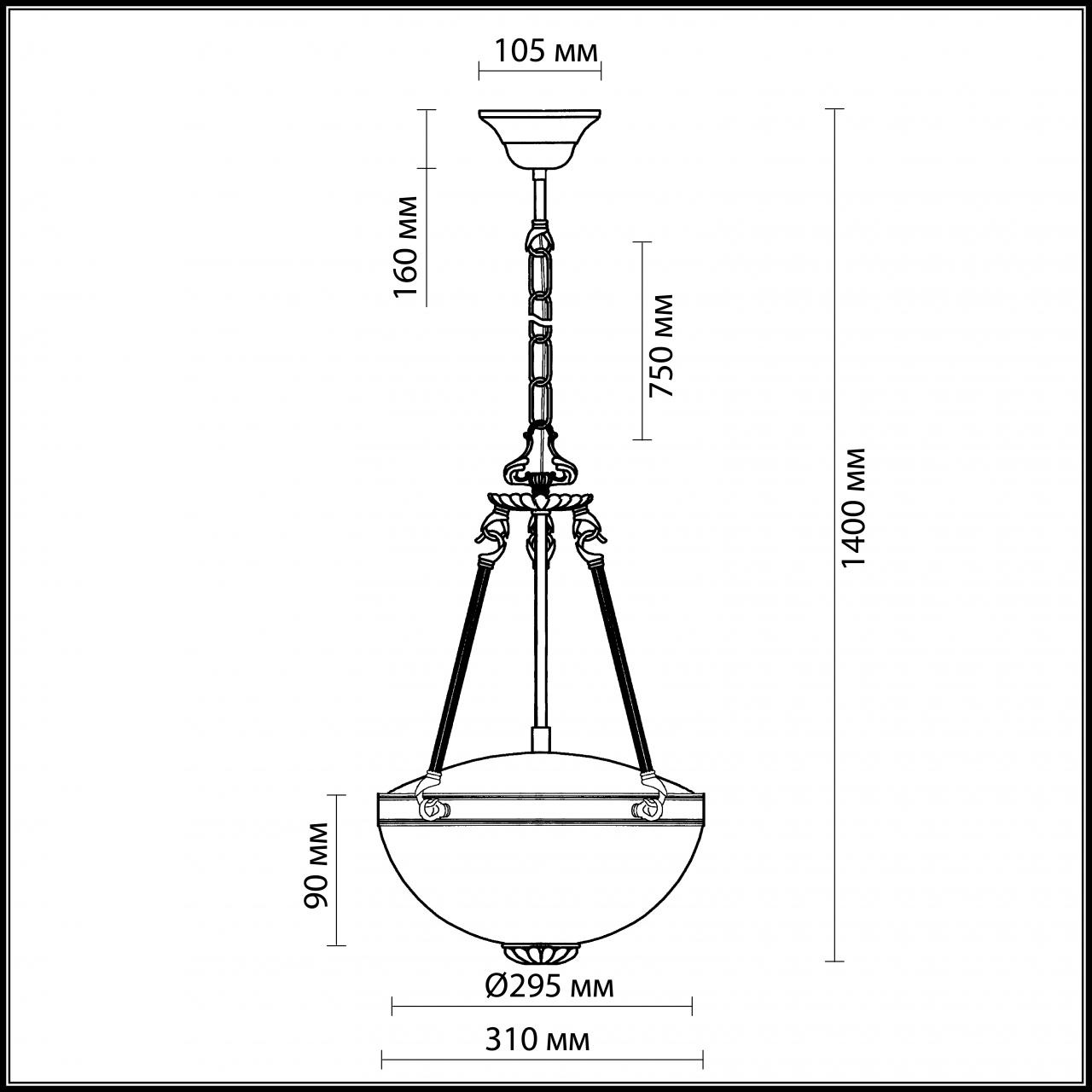 Подвесной светильник Odeon Light Alicante 1989/2