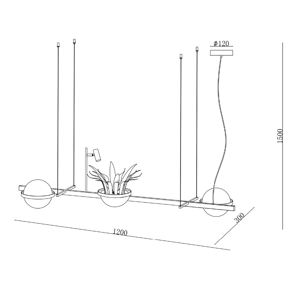 Подвесной светильник Delight Collection 10228P/S black