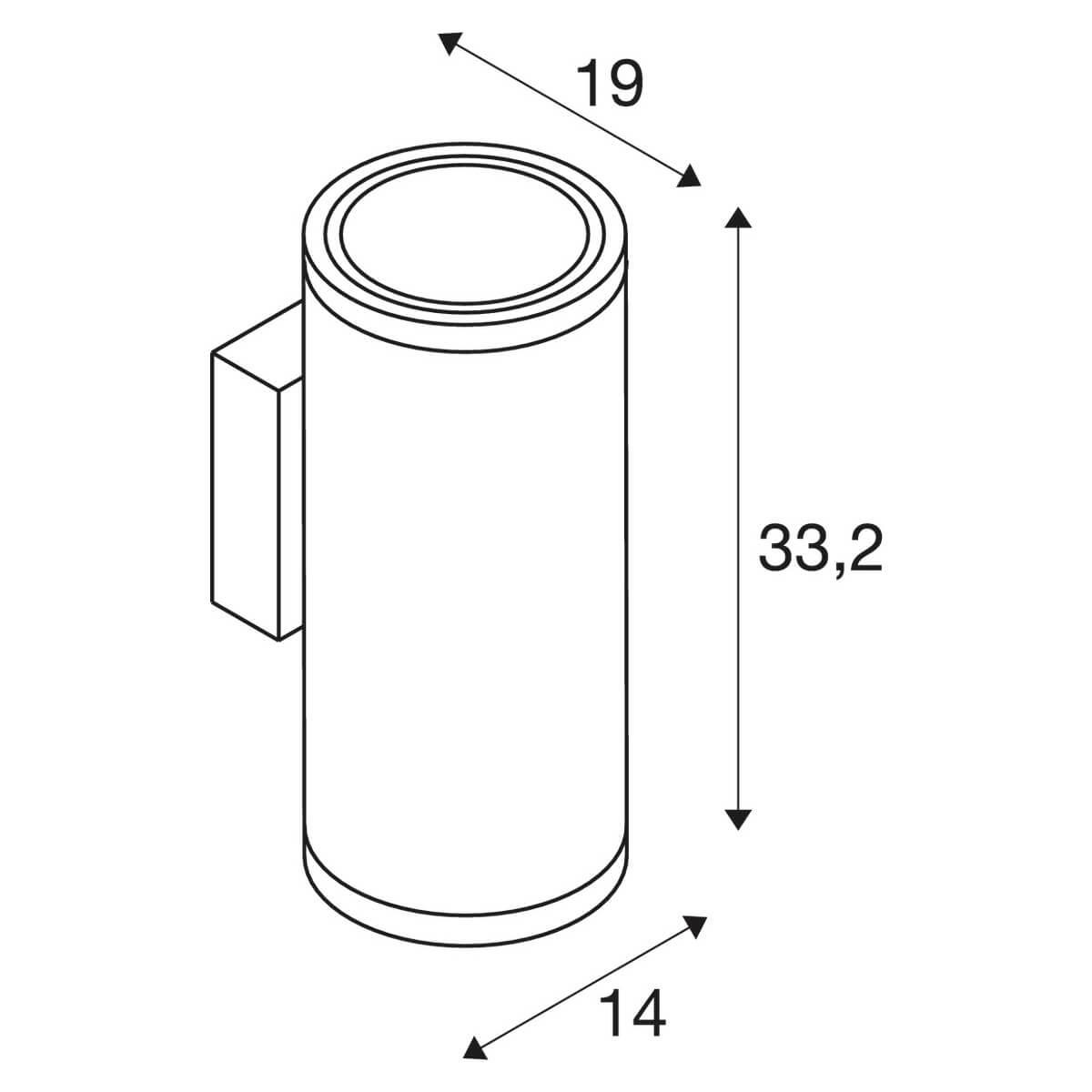 Уличный настенный светильник SLV Enola Roud 1003441