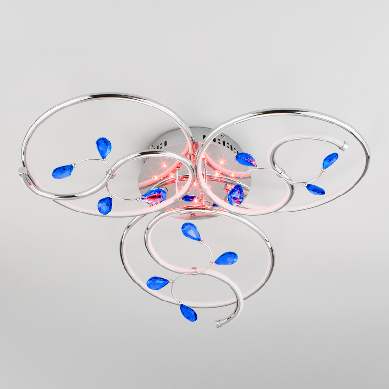 Потолочный светодиодный светильник Eurosvet Venera 90131/3 хром