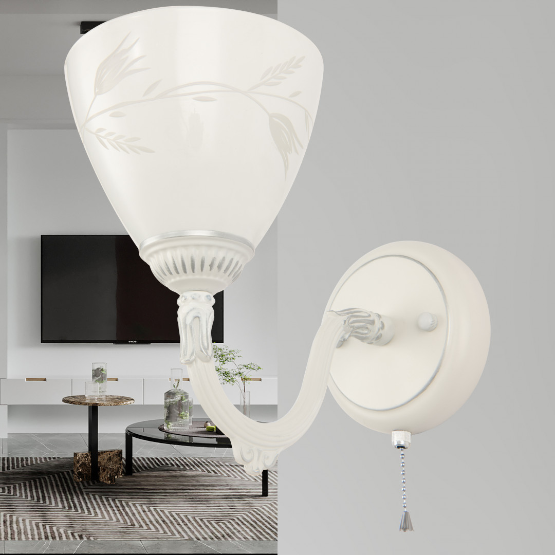 Бра Arte Milano 347837/1W WT+SL