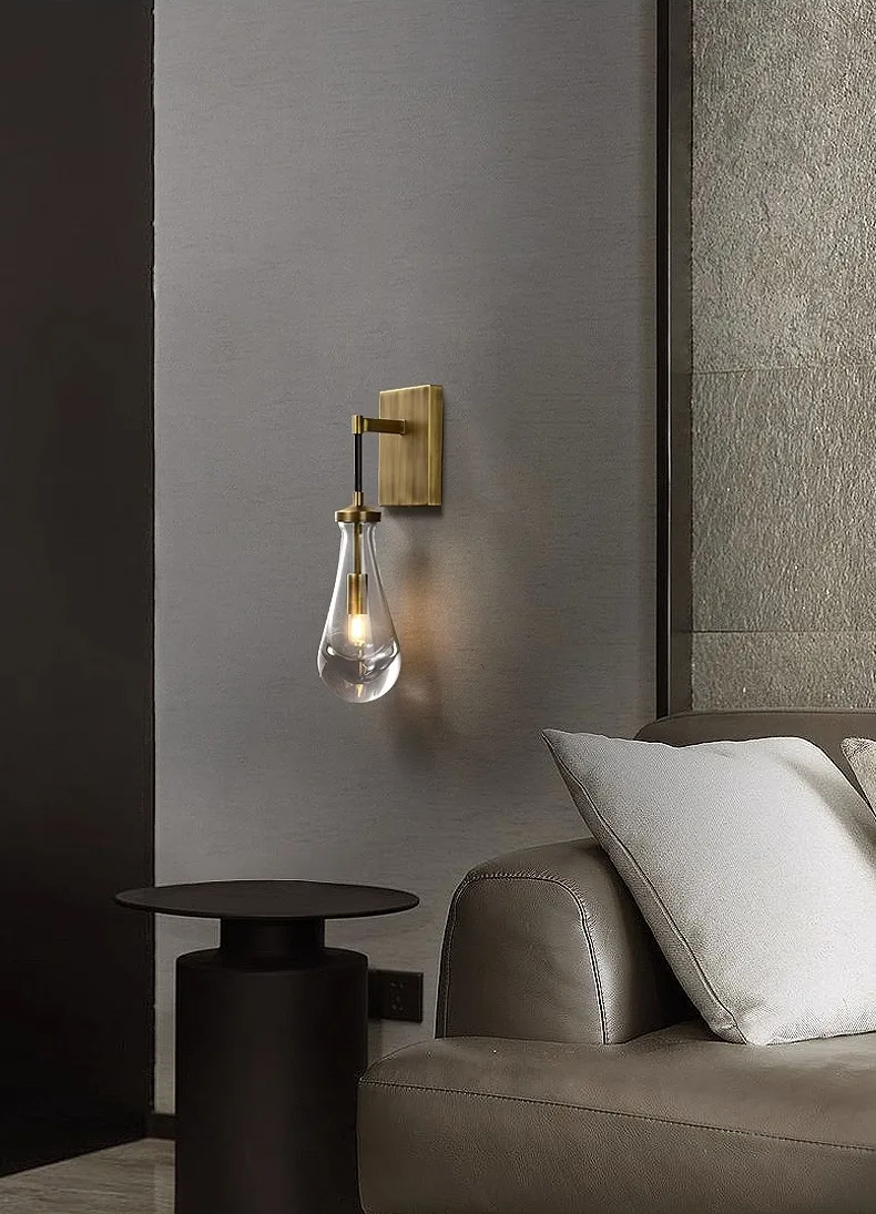 Бра DeLight Collection Raindrop MT9093-1W brushed gold