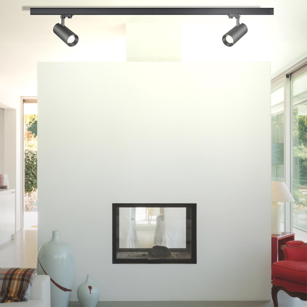 Трековый однофазный светильник Novotech Nail 358737