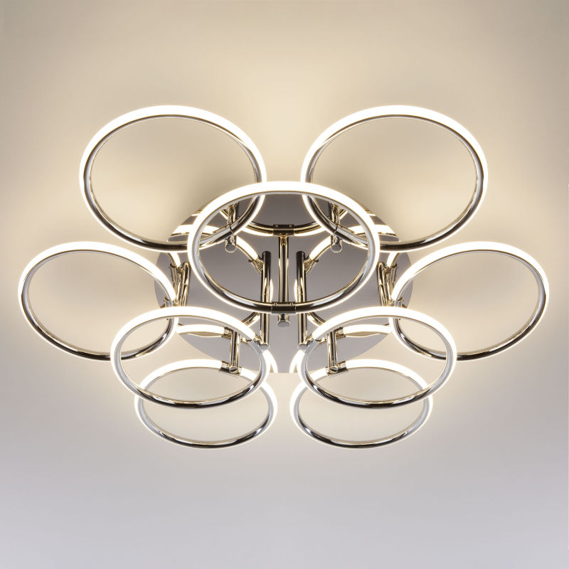 Потолочный светодиодный светильник Eurosvet Impulse 90069/9 хром