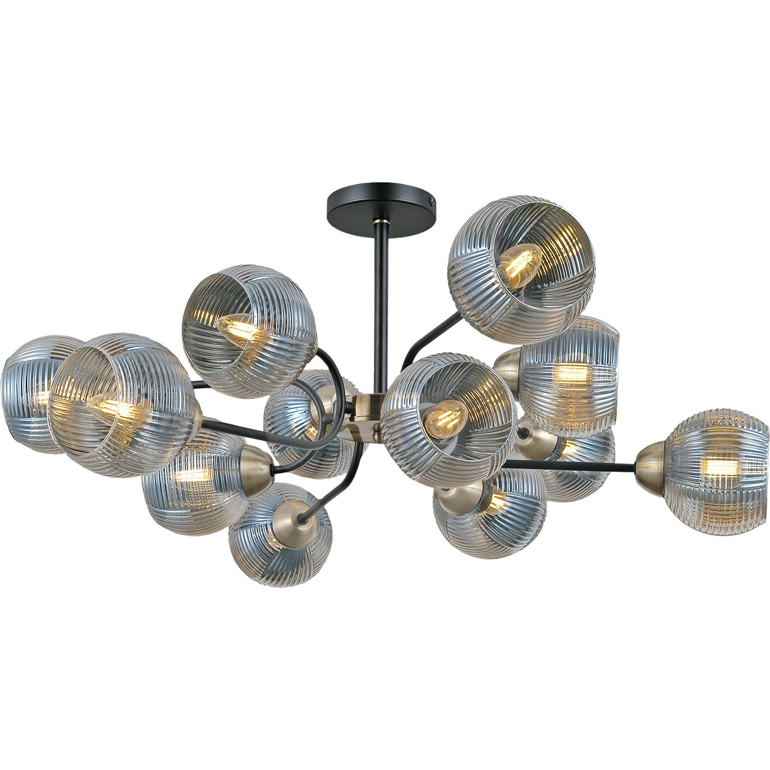 Люстра на штанге Illumico IL0398-12CSQ-79 BK AB