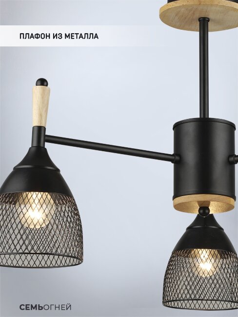 Люстра на штанге Wedo Light Adion WD3500/3C-BK