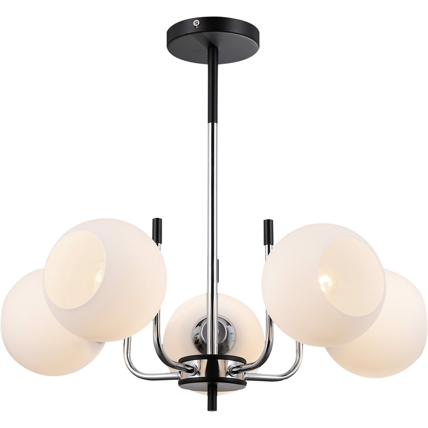 Люстра на штанге Illumico IL0371-5PSQ-79 BK CR