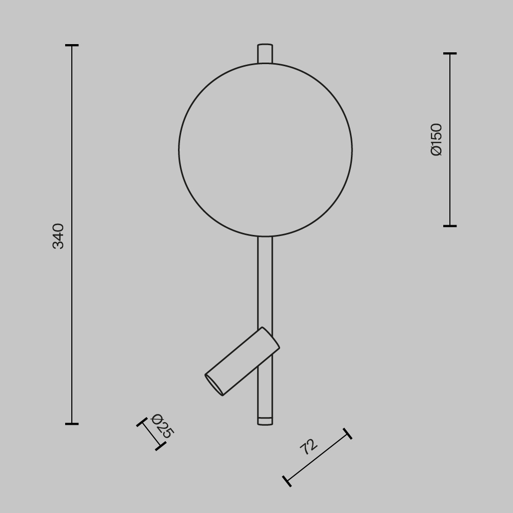 Бра деревянное из дерева Maytoni Solution MOD450WL-L9BG3K