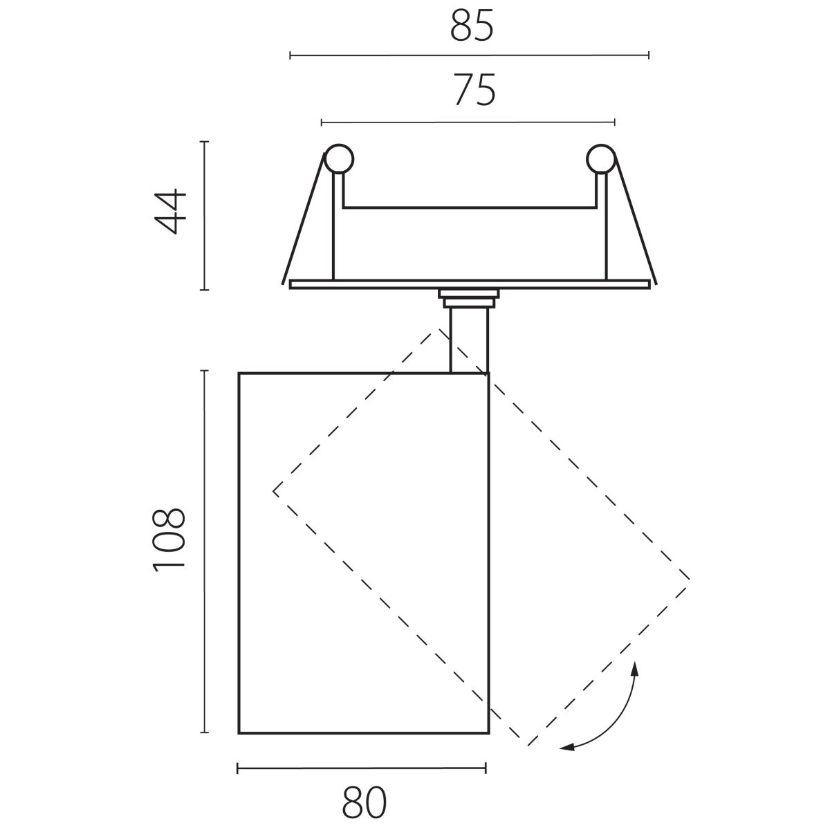 Встраиваемый светильник Lightstar Alta Base A5346RS