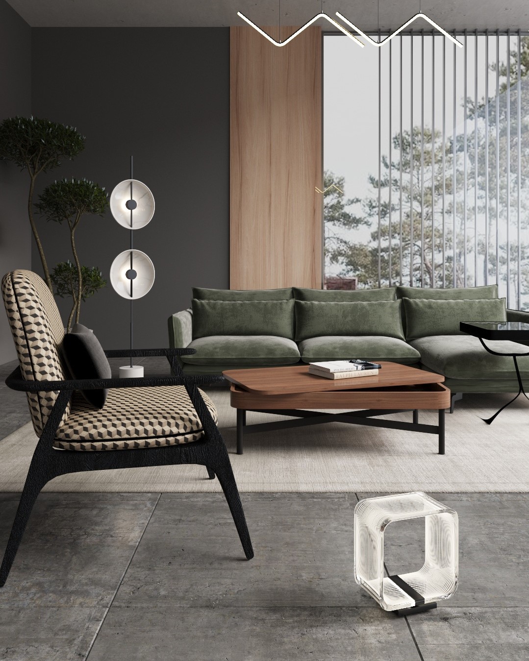 Подвесной светодиодный светильник Milosh tendence 0825CL-26BK