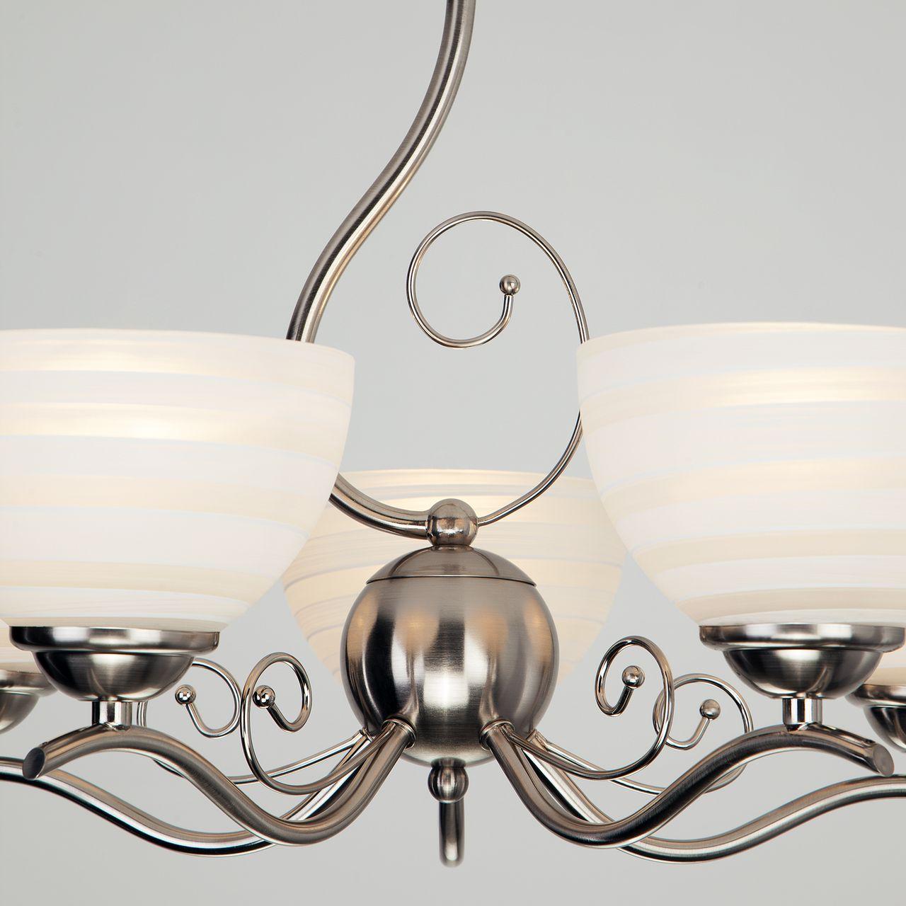 Подвесная люстра Eurosvet Lotta 30116/5 сатин-никель