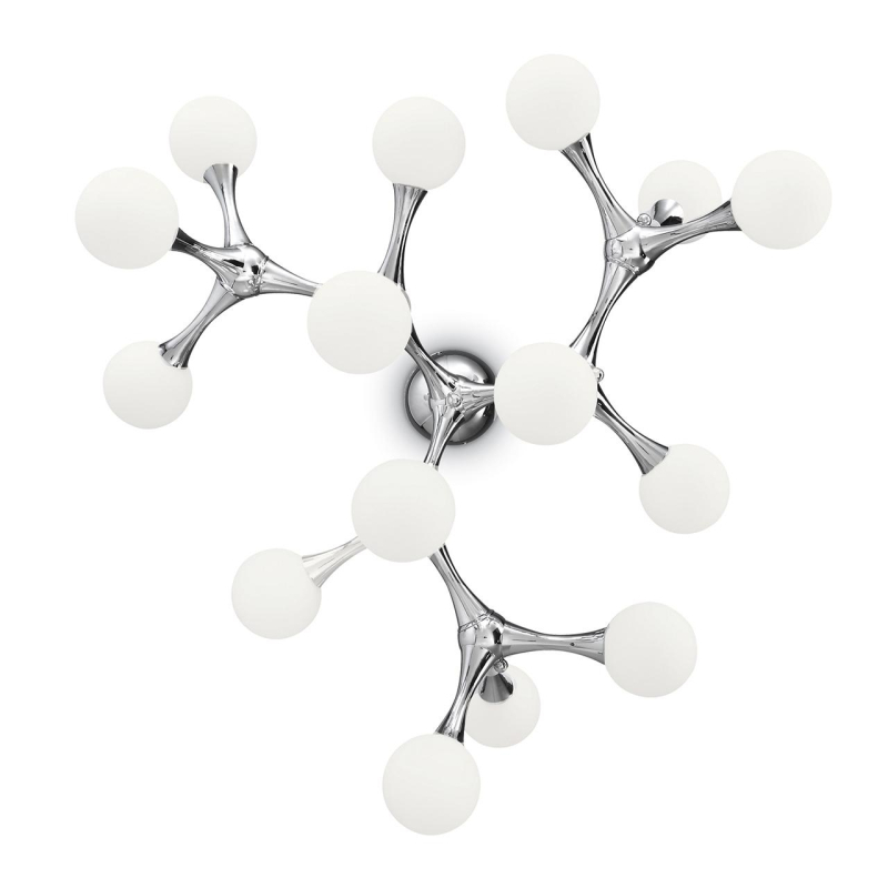 Потолочная люстра Ideal Lux Nodino PL15 Cromo 133409