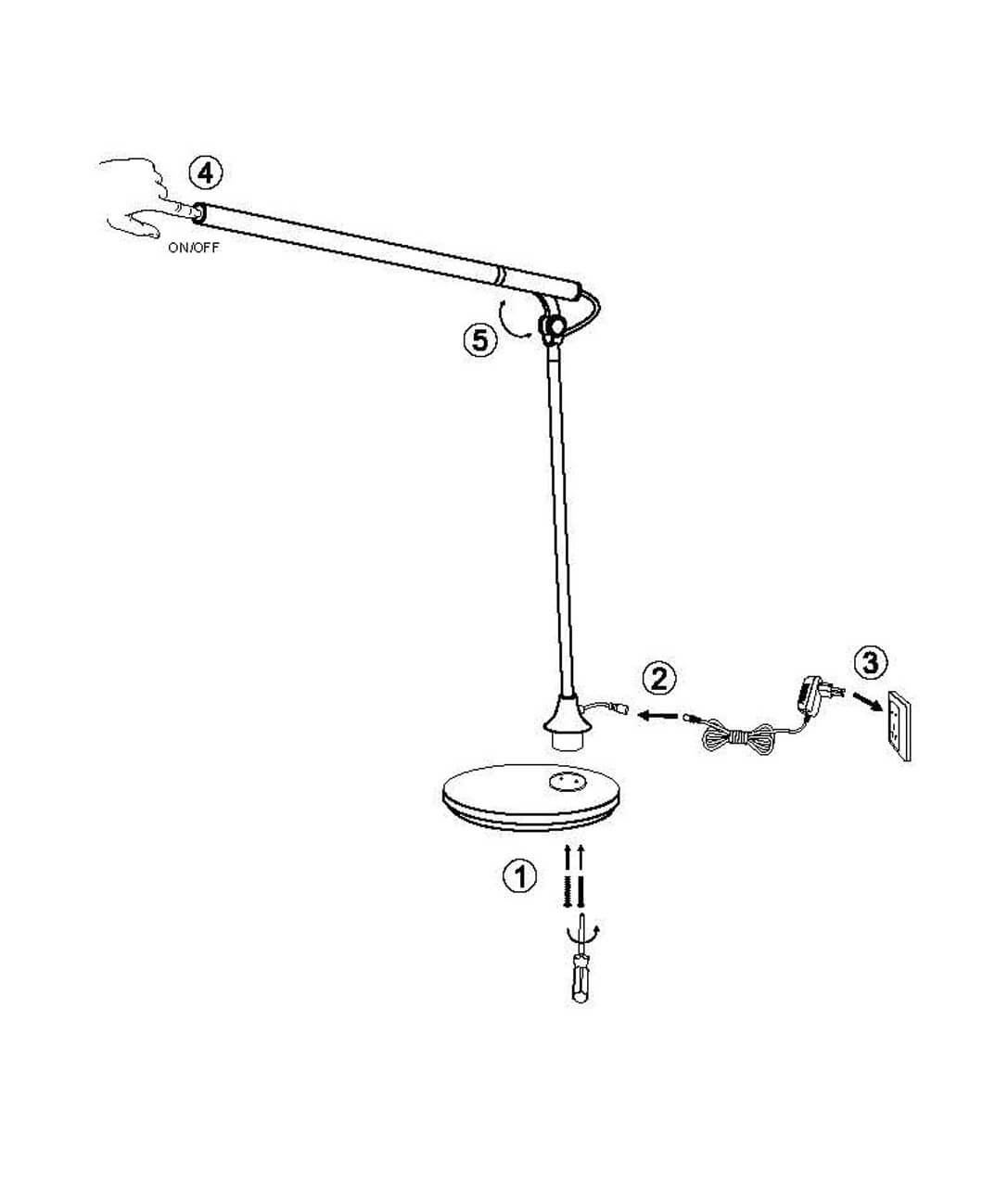 Настольная лампа Lucide Elmo 18651/04/30
