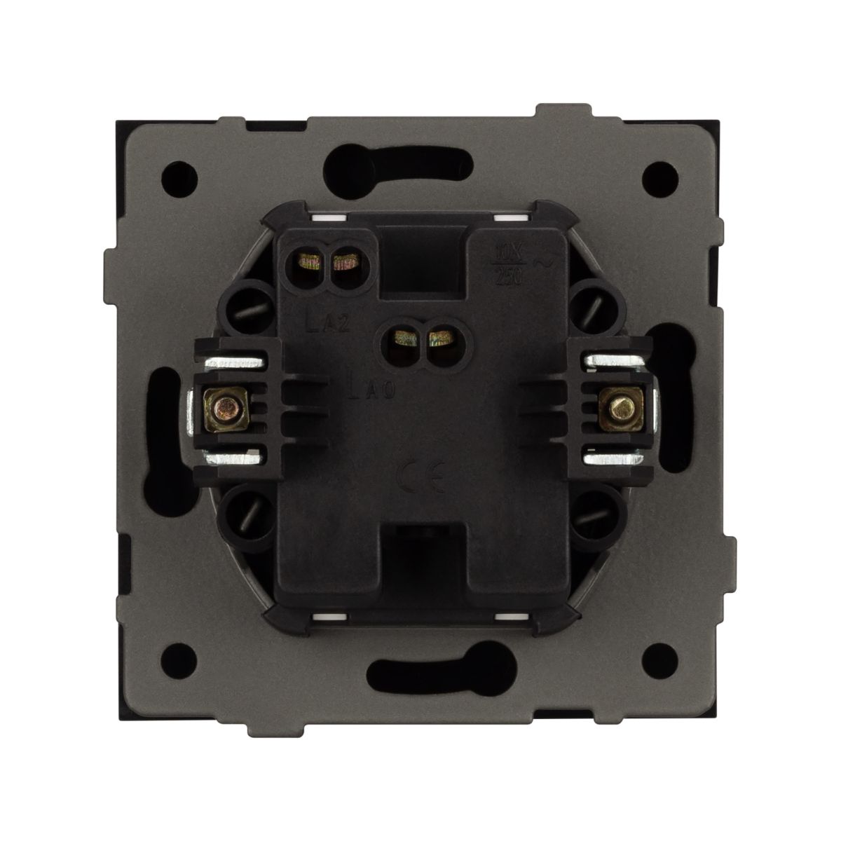 Механизм выключателя одноклавишный непроходной Arlight SWT-TENDO-MK01-PL-BK (230V, 10A) 054035