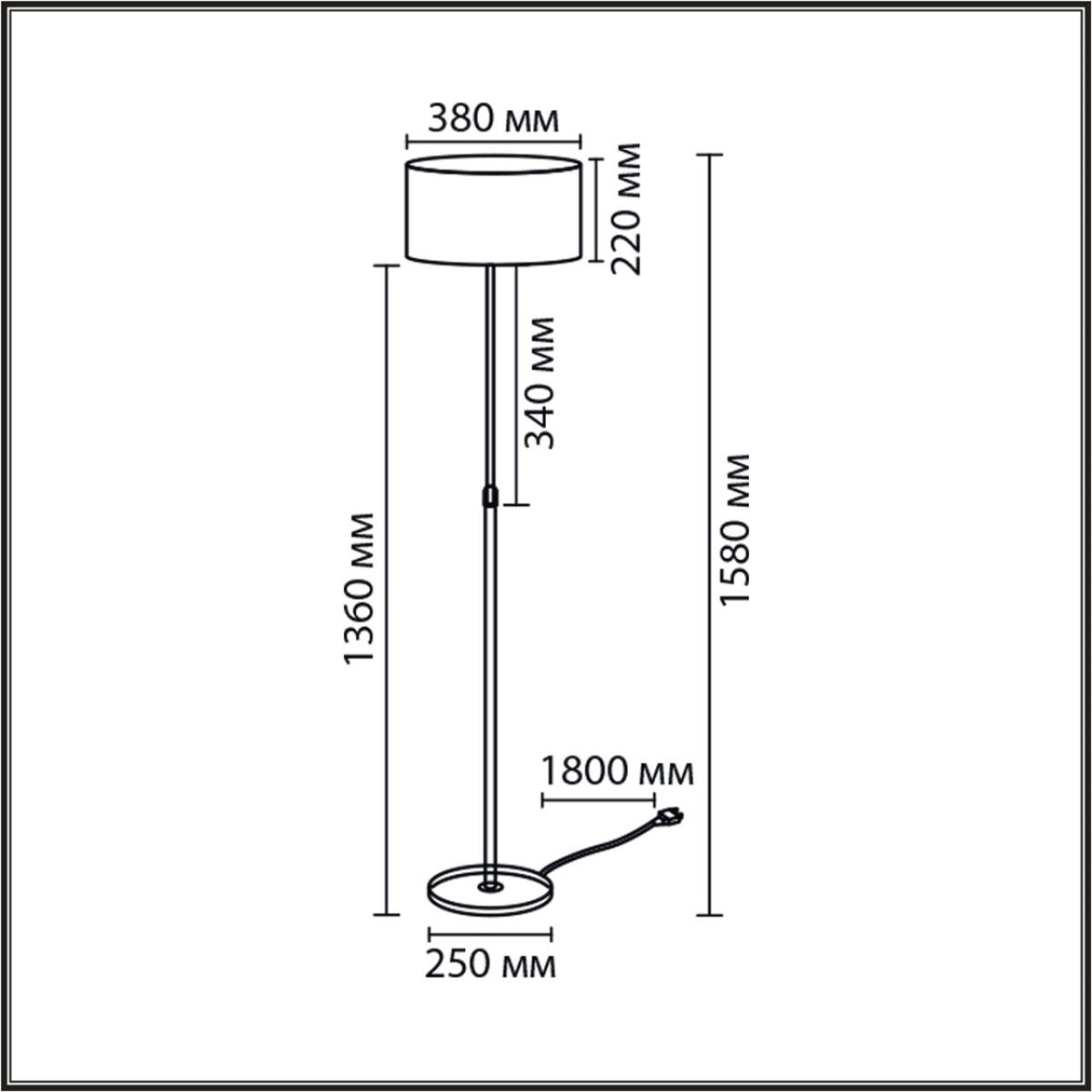 Торшер Lumion Classi Irisa 8358/1F