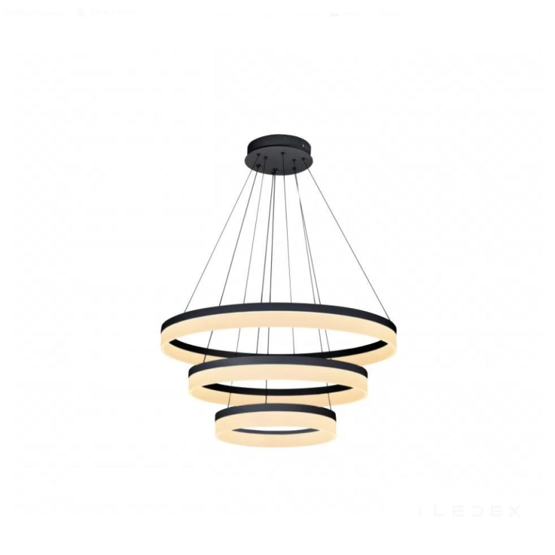 Подвесной светильник iLedex Around D0301-3 (200x400x600) BK