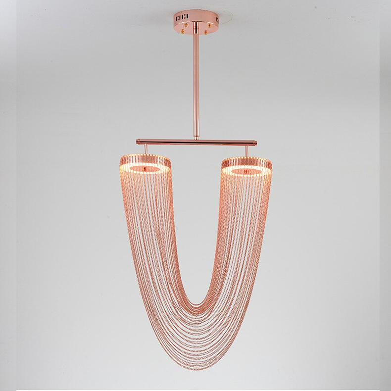 Люстра на штанге Delight Collection Otero 8608P copper