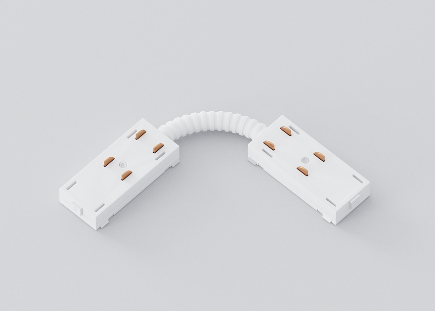 Гибкий соединитель Luminotti Slimline L.200.3.WH