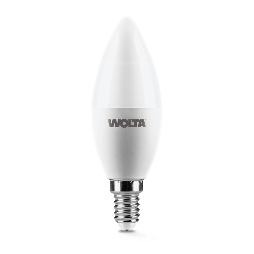 Светодиодная лампа WOLTA 10Вт 3000K E14 свеча матовая 25YC10E14