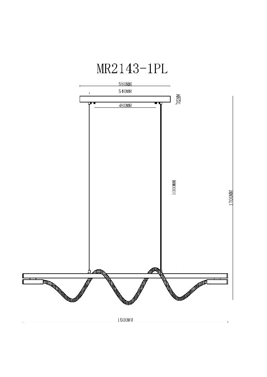 Подвесной светильник Myfar Kenneth MR2143-1PL