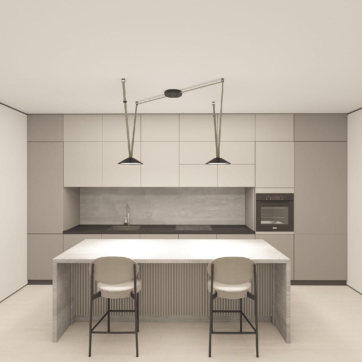 Трековый однофазный светильник Denkirs Belty Flow DK5565-BK