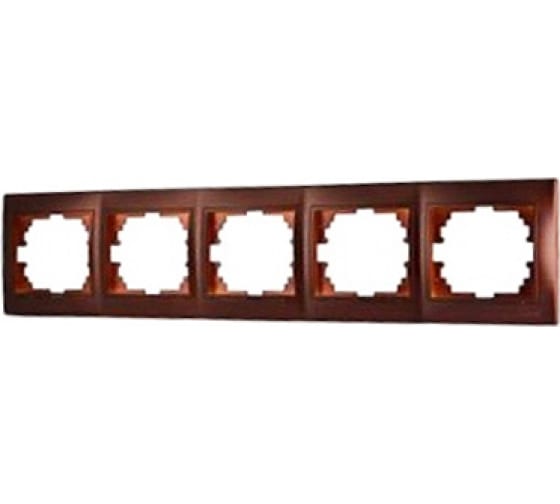 Рамка 5-местная горизонтальная Lezard Mira 701-0601-150