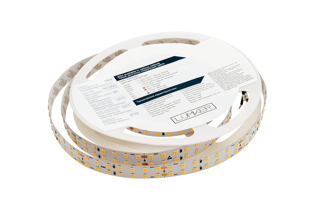 Светодиодная лента Lumker LK2H196-24-WW-33 003146