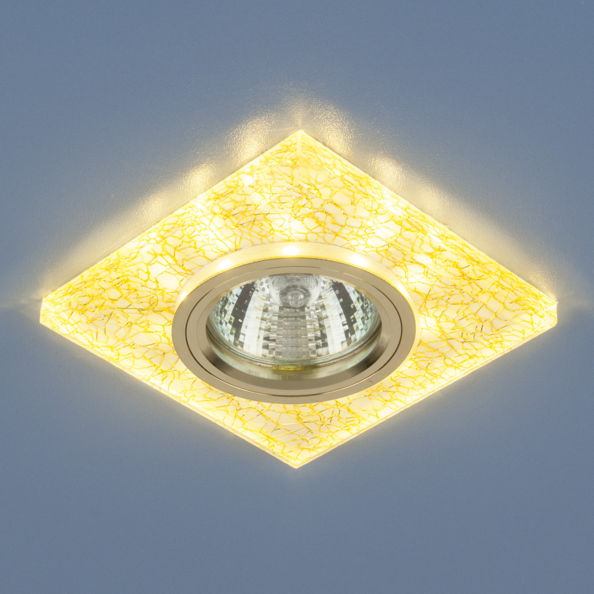 Встраиваемый светильник с двойной подсветкой Elektrostandard 8361 MR16 белый/золото 4690389060656