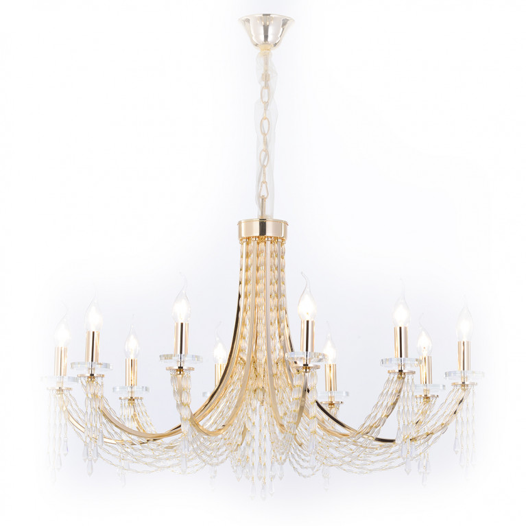 Подвесная люстра Milosh Tendence Stela 0920CL-10GD