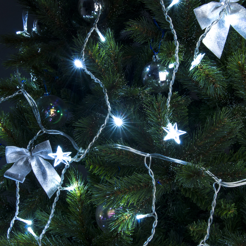 Гирлянда бахрома Eurosvet 100-002 белый 1,8*0,5м IP20