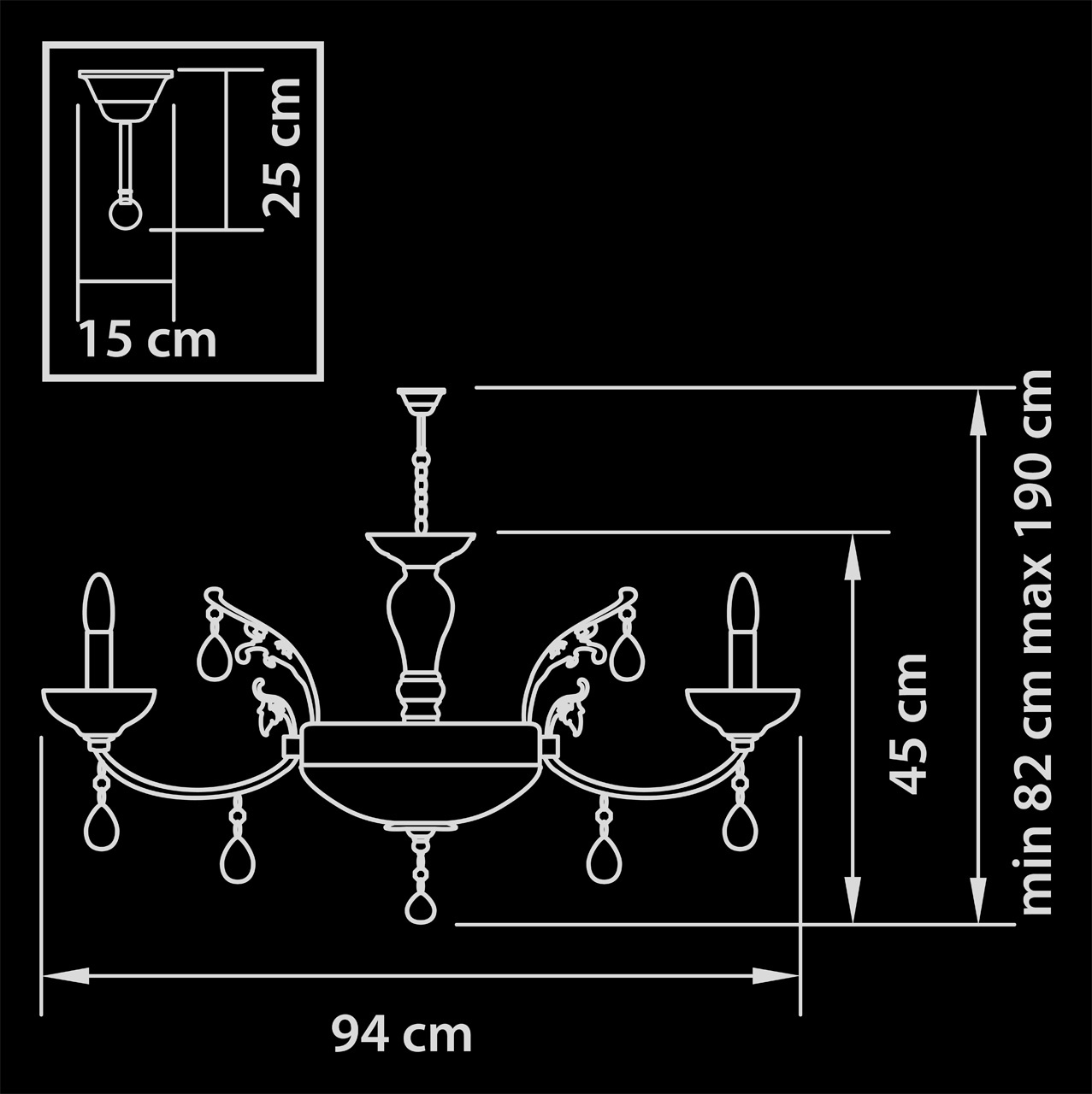 Подвесная люстра Osgona Boemia 717132