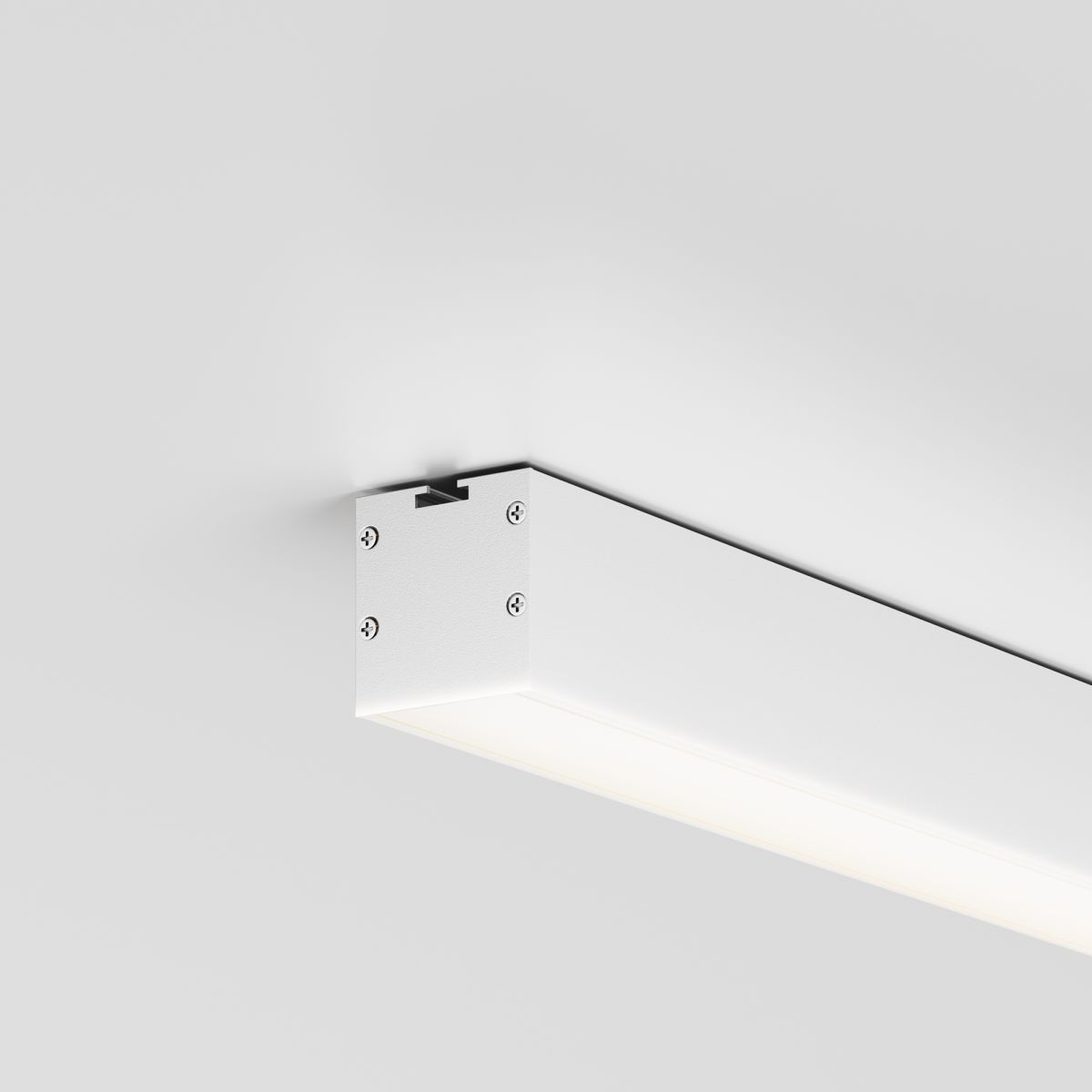 Линейный накладной светильник Maytoni Technical 4000K 35x35 (Серебро, 2 м) LL311008