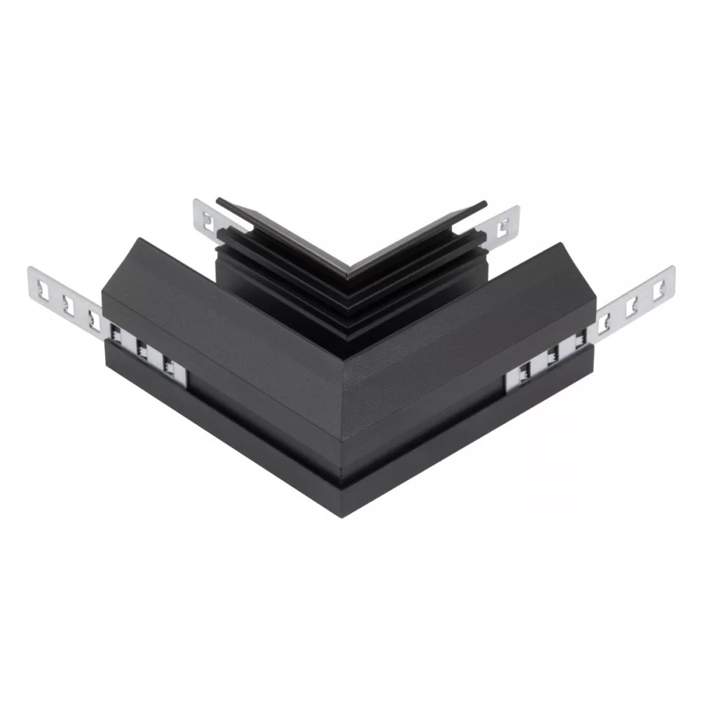 Угловой соединитель для шинопровода и закладного профиля для натяжного потолка AM Group AM540 BK SMART