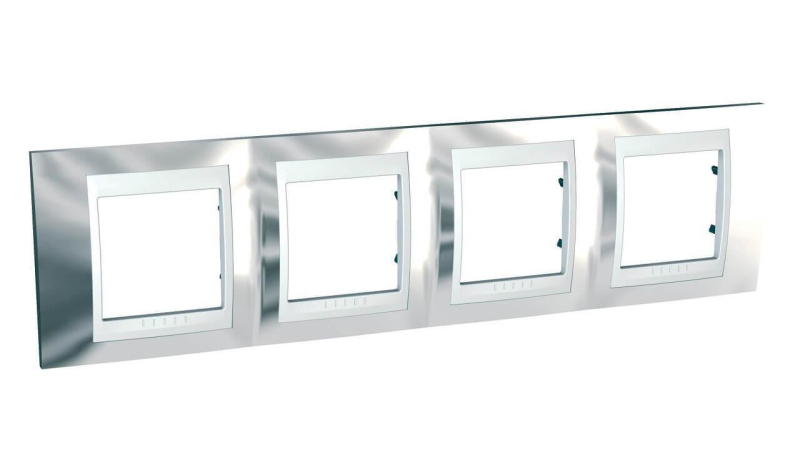 Рамка 4-постовая Schneider Electric Unica Хамелеон MGU66.008.810