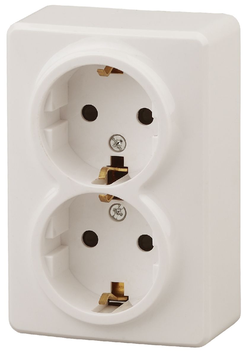 Розетка 2P+E Schuko Эра 11-2205-02 Б0020692