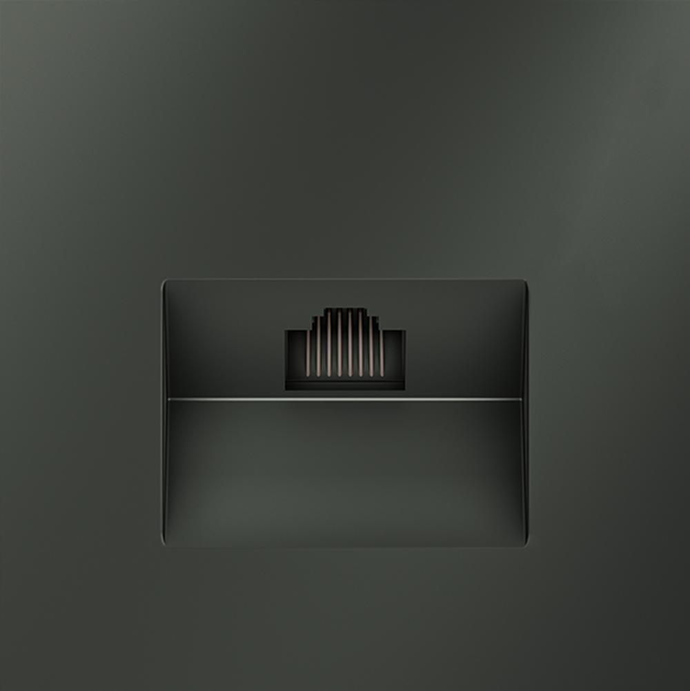 Розетка компьютерная Voltum S70 VLS060106 (титан)