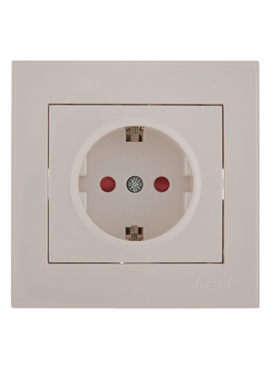 Розетка с защитой от детей Lezard Rain 703-0202-124
