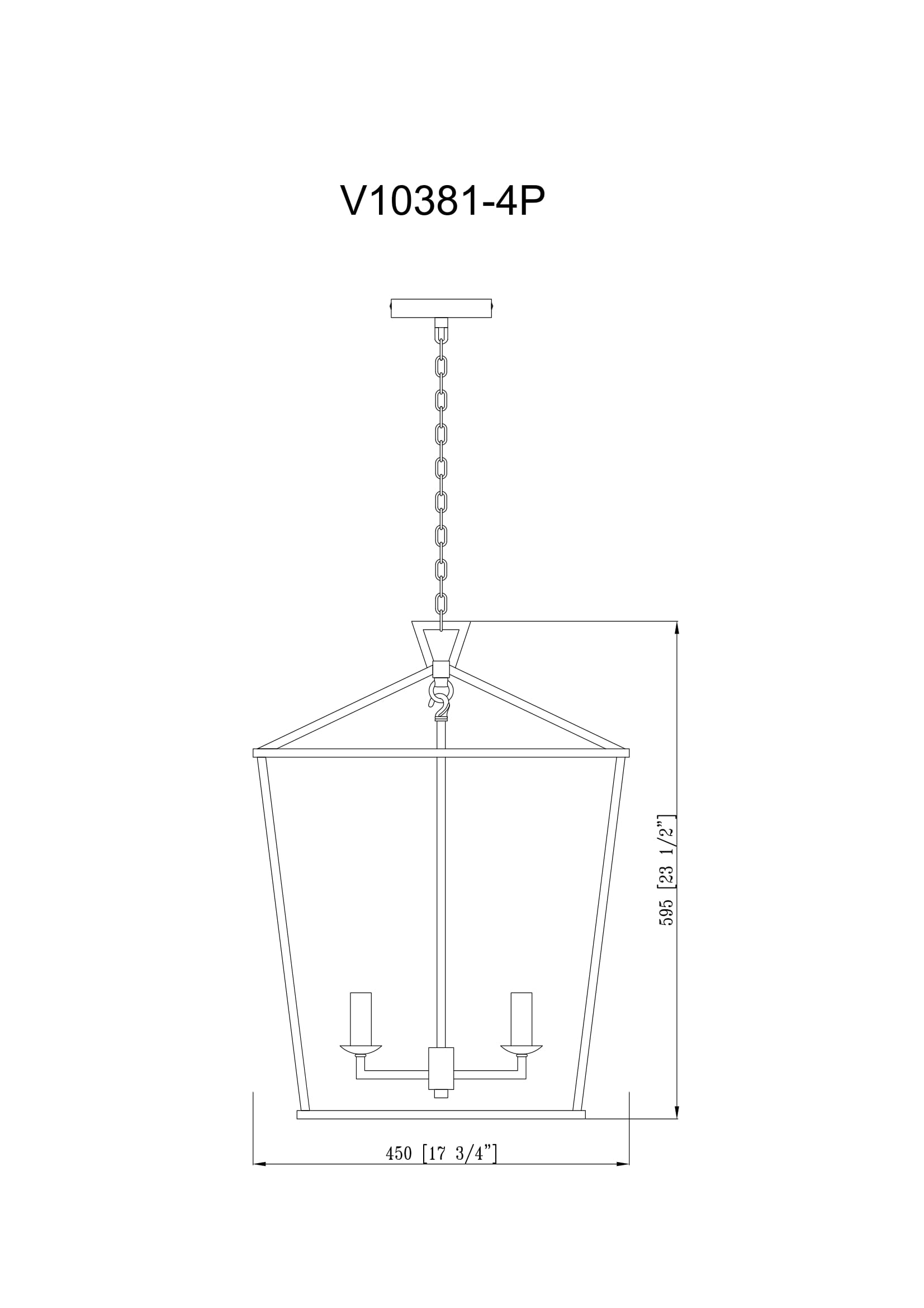 Подвесной светильник Moderli Stala V10381-4P