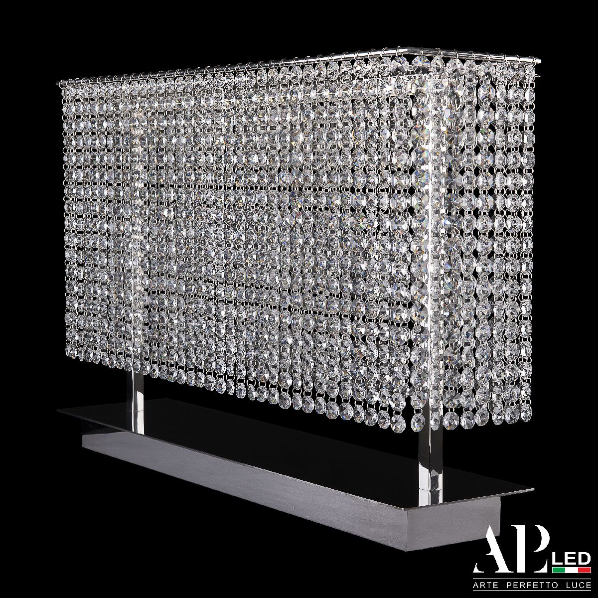 Настольная лампа хрустальная Arte Perfetto Luce Rimini S500.L1.60.A.3000