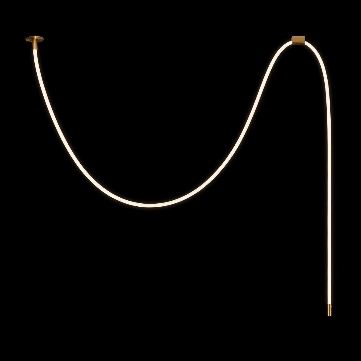 Потолочный светильник длинный Loft IT Thread 10388A Brass