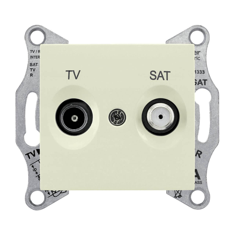 Розетка TV/SAT проходная Schneider Electric Sedna 8dB SDN3401247