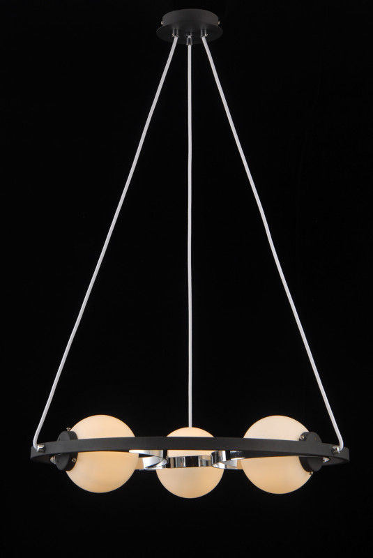 Подвесная люстра шар Natali Kovaltseva SPHERE 81020-3C SATIN BLACK