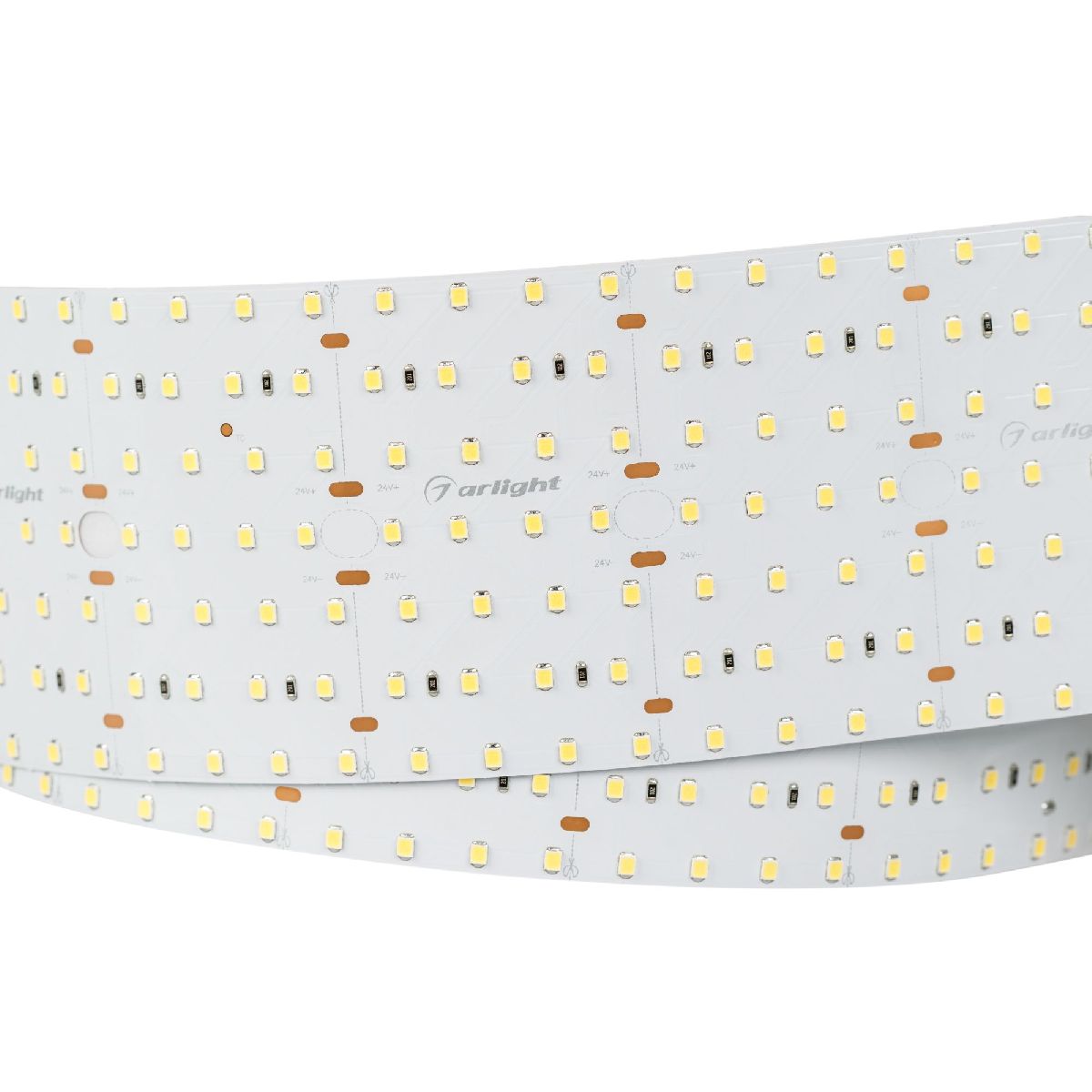 Светодиодная лента Arlight S2-A560-85mm 24V Warm3000 (40 W/m, IP20, 2835, 2.5m) 021211(2)