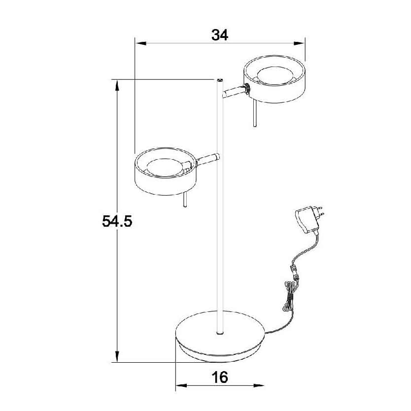 Настольная лампа Lucide Enia Led 48551/10/72