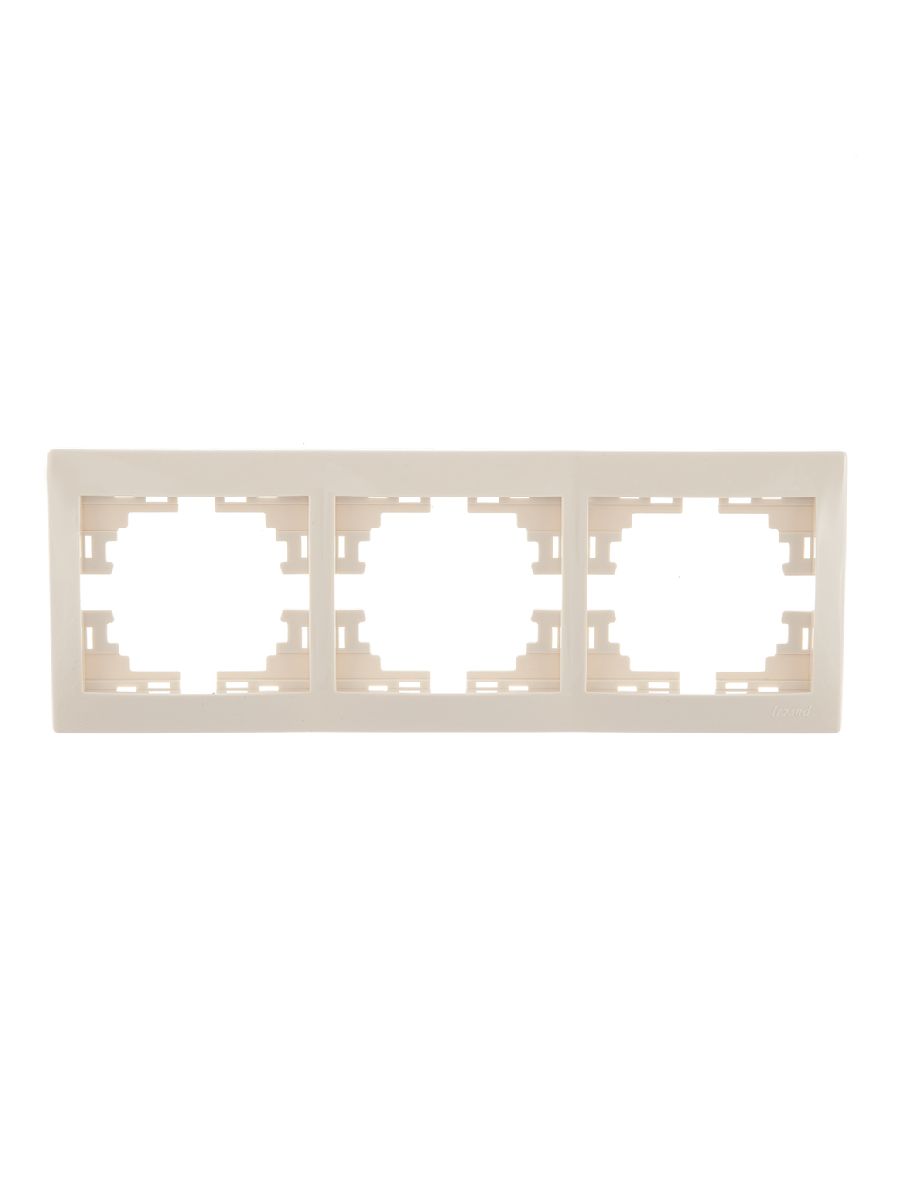 Рамка 3-местная горизонтальная Lezard Mira 701-0300-148