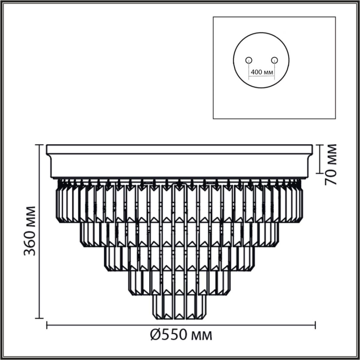 Потолочная люстра Lumion Classi Zaha 5257/8C
