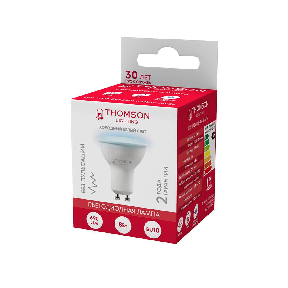 Лампа светодиодная Thomson GU10 8W 6500K TH-B2327