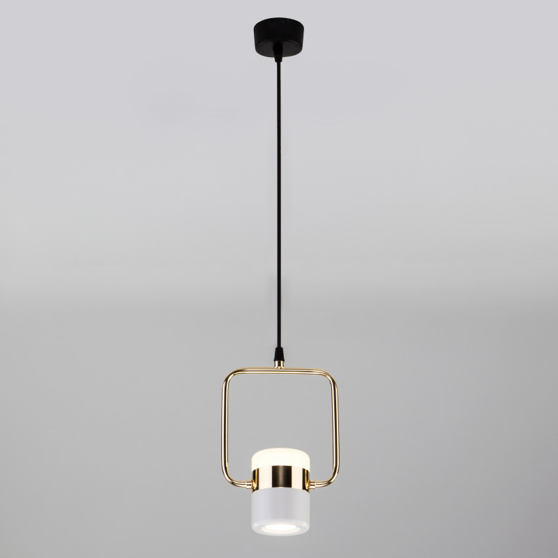 Подвесной светильник Eurosvet 50165/1 LED золото/белый