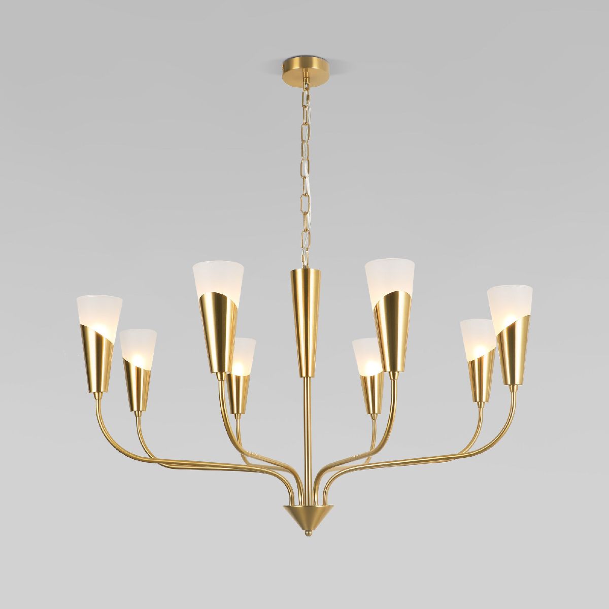 Подвесная люстра Eurosvet 60167/8 латунь Smart a068281